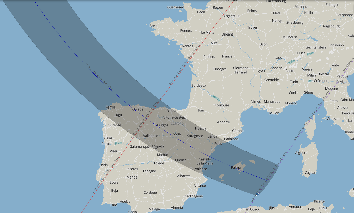 carte eclipse 2026