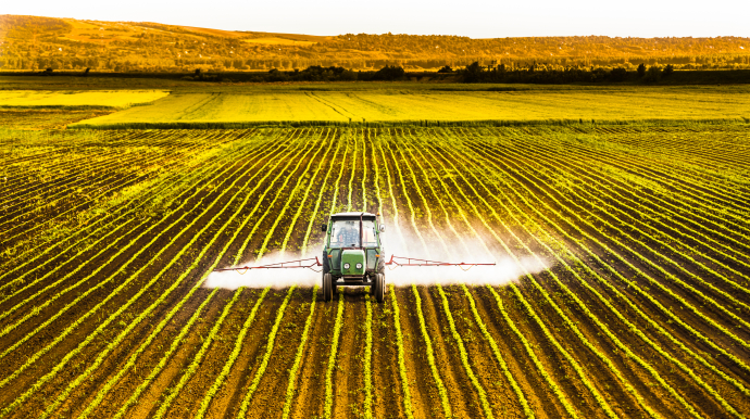 Photo d'un champs agricole